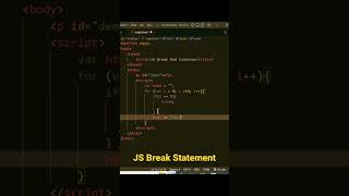 JS Break Statement |JavaScript break Statement | break Statement in JavaScript - JavaScript Tutorial