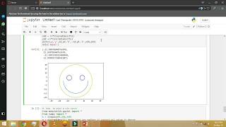 how to plot a smile face in python