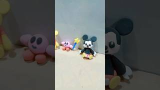How to make mickey mouse from clay#Shorts#diy #dollhouse#viral#trending #youtubeshorts#diy #aesthet