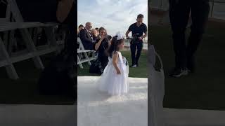 Penelope, the flower girl for Brett and Sam’s wedding.  ￼