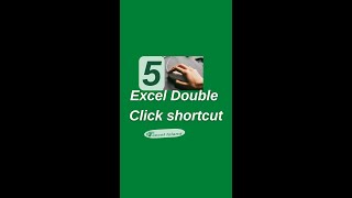 #6 Excel's Top 5 Double-Click🖱 Shortcuts to work smart.