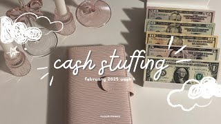 Cash Stuffing $330 | February 2025 | Week 1 🌨️