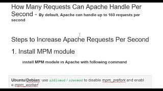 MPM(Multi-Processing Module) installation on apache