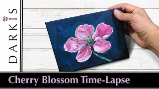 Cherry Blossom Flowers Painting |Time Lapse | Narrated