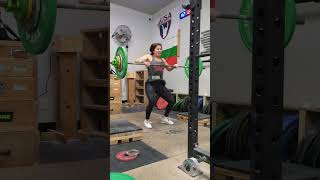 Gina 50kg Clean PR from Blocks! #weightlifting