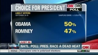 National poll: Pres. race a dead heat