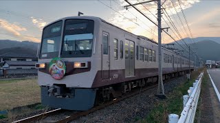 【元西武新101系】急行秩父路　秩父鉄道6000系リバイバルカラー通過