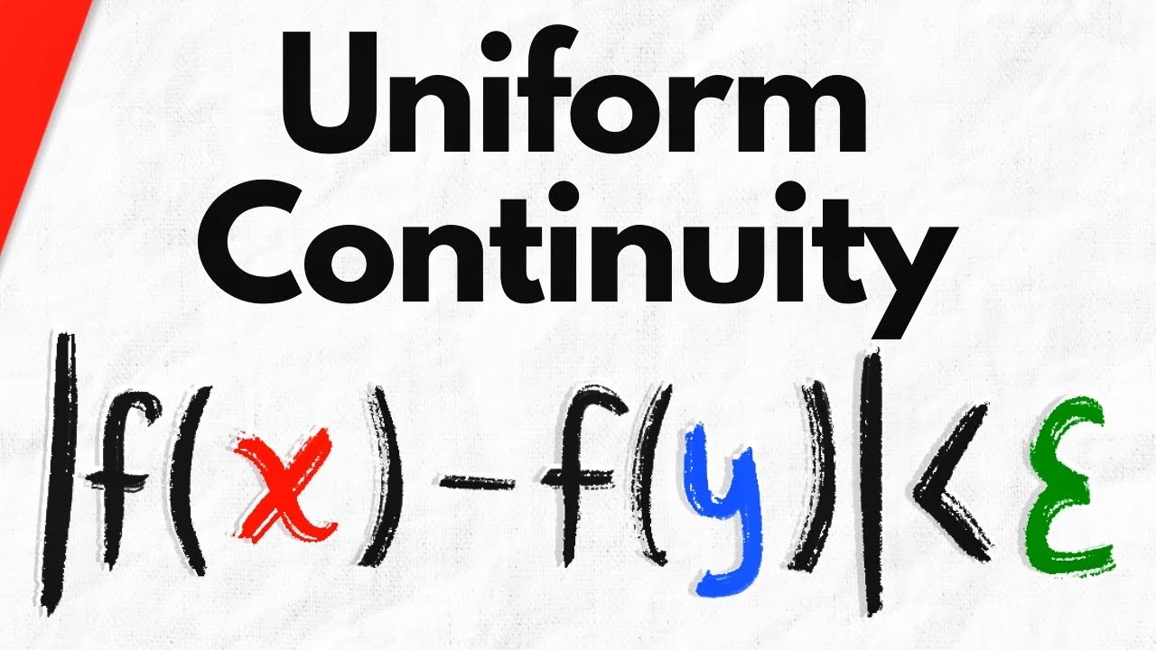 Uniform Continuity Explained Real Analysis Youtube