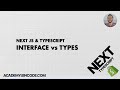 Typescript #9: Interface vs Type  | Next JS & Typescript with Shopify Integration (From Course)