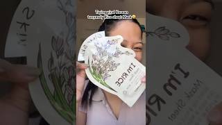 Trying viral Korean rice sheet mask from TonyMoly🫶🏻 #shorts #youtubeshorts #viralvideo #skincare