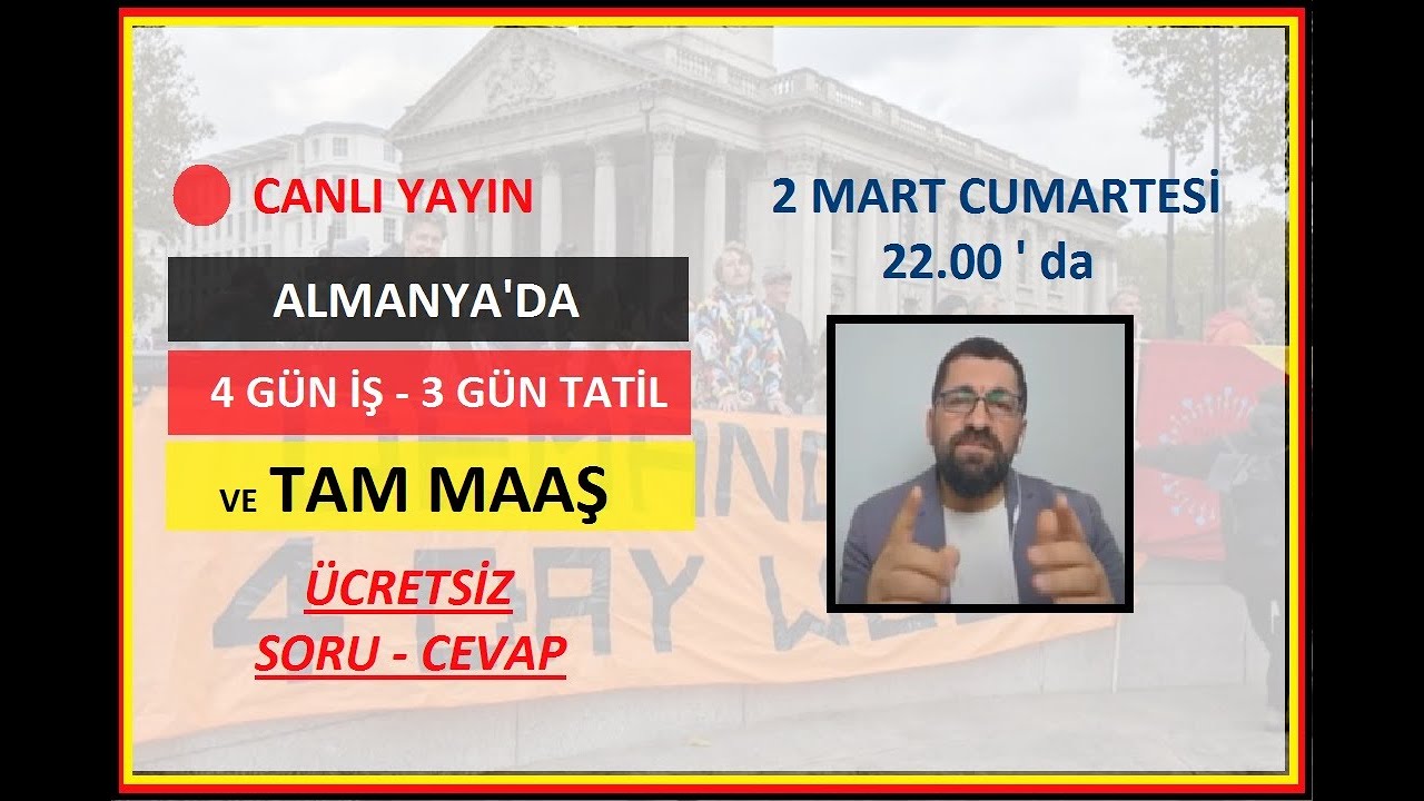 ALMANYA'YA GÖÇ SORU - CEVAP 🔴 CANLI YAYIN Ücretsiz / 4 GÜN İŞ - 3 GÜN ...