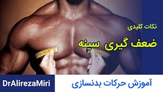 آموزش حرکات بدنسازی و تقویت عضله بالاسینه با دکتر میری