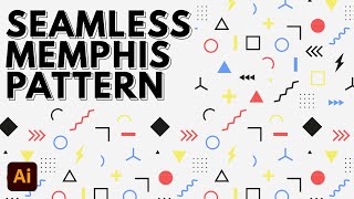 Seamless Memphis Pattern Design - Tutorial Adobe Illustrator