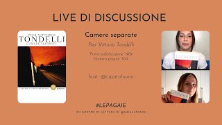 Camere separate - Pier Vittorio Tondelli | Live di discussione gruppo di lettura 📚