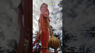 108 feet tall Hanuman Ji statue at shimla, Himachal #himalayas #hinduism #bajrangbali #tuesday