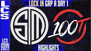 TSM vs 100 Highlights | LCS Lock In Day 1 | Team Solomid vs 100 Thieves