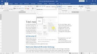 Überschriften nummerieren – Word-Tutorial