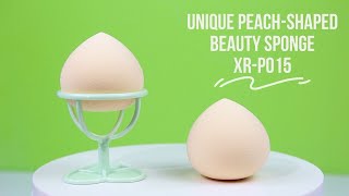 Unique Peach-Shaped Beauty Sponge- XR-P015 | Made by Xirui