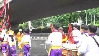 งานแห่เทียนจำนำพรรษา วัดสุทธาวาส (ใหม่ตาสุต) ธนบุรี ในนาม คณะสิงโตลูกพ่อพลายบางทรงฤทธิ์ 13/07/65