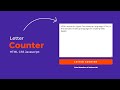 Letter or Character Counter using HTML CSS & JavaScript