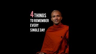 4 Things To Remember Every Single Day #Shorts | Buddhism In Eng