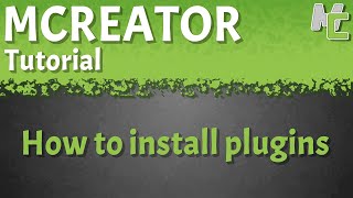 MCreator: How to Install Plugins