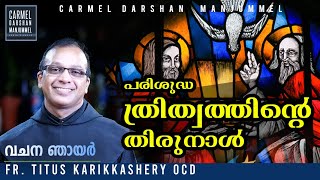 പരിശുദ്ധ ത്രിത്വത്തിന്റെ തിരുനാൾ I FR. TITUS KARIKKASSERY OCD I Episode 121 I FEAST OF  HOLY TRINITY