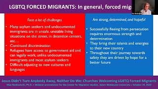 CeBaM webinar #23: Churches Welcoming LGBTQ Forced Migrants