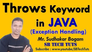 Throws Keyword in Java | Exception Handling in java | Java Programming | in Java