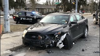 Crash involving IMPD officer at 16th Street and Post Road