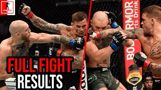 Dustin Poirier Vs Conor McGregor 2 UFC 257 Full Fight Results