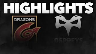 Guinness PRO14 Round 10: Dragons v Ospreys Highlights