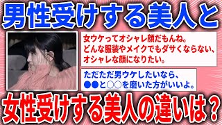 【有益スレ】男性受けする美人と女性受けする美人の違いは？【ガルちゃん】