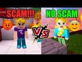 SCAM😡 VS NO SCAM😇 Party Trade in Sky block (Blockman go)