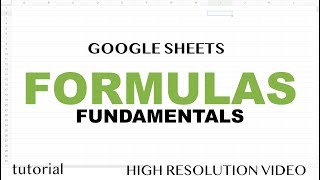 Google Sheets - Formulas Tutorial - Part 2