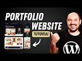 Create Your Portfolio Website in WordPress Without Code | Full Elementor Tutorial