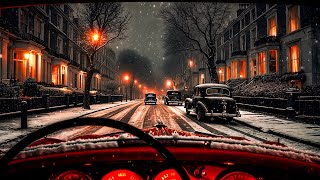 Timeless Winter Streets | A Timeless Drive on Snowbound Lanes | A Melancholic Retro Playlist