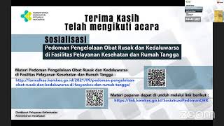 Sosialisasi Pedoman Pengelolaan Obat Rusak dan Kedaluwarsa