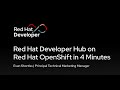 Red Hat Developer Hub on Red Hat OpenShift in 4 Minutes