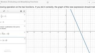 Desmos Activity How To: Function Notation: Evaluating and Simplifying 2