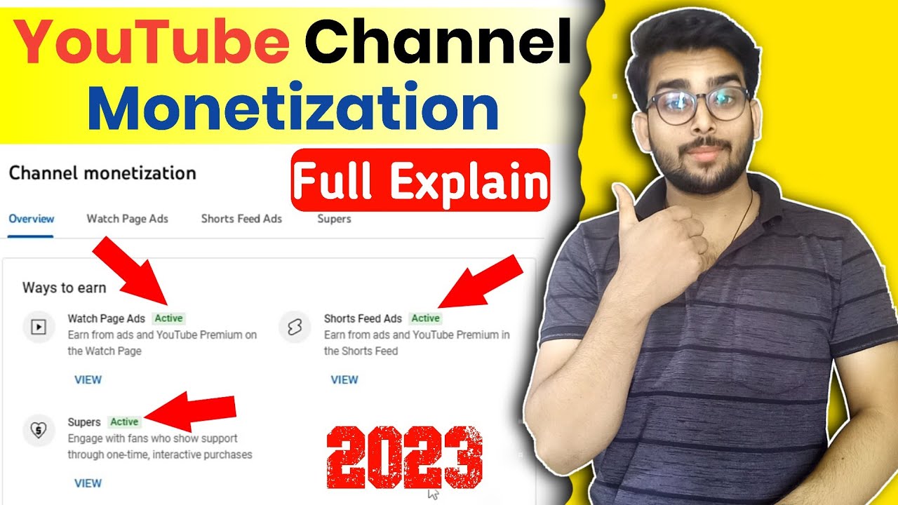 Channel Monetization Full Explain Monetization 2023 Youtube Channel Monetization Full Explain Monetization 2023 Youtube