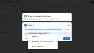 Google Drive: Link sharing (anyone with the link can view/edit)