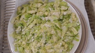 乳酸発酵キャベツ（ザワークラウト sauerkraut ）の作り方　夏場は作業時間に要注意（説明部部に追記しています）（1）　lactic acid fermented cabbage