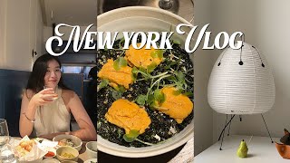 NY vlog. 뉴욕살이 1주년 기념🥂 뉴욕에서 핫한 한식 맛집 Atoboy 먹고. 노구치 뮤지엄. 그리고 아카리 조명 언박싱 하는 뉴욕 일상 브이로그