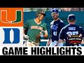 #17 Duke vs Miami Highlights | 2024 ACC Baseball Championships | NCAA Baseball