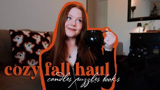 Cozy Fall Haul 🍂🕯️Books, Candles, Puzzles, Thrifted Finds + More!