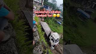 संखुवासभामा लोरी ट्रक दुर्घटना भएको ट्रक successfully निकालियो  #viral #ytshorts #shorts