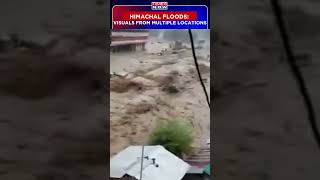 Dramatic Scenes: Himachal Pradesh Grapples with Widespread Flooding #shorts