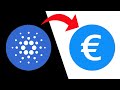 How to Convert Cardano (ADA) to EURO on Binance | ADA to EURO