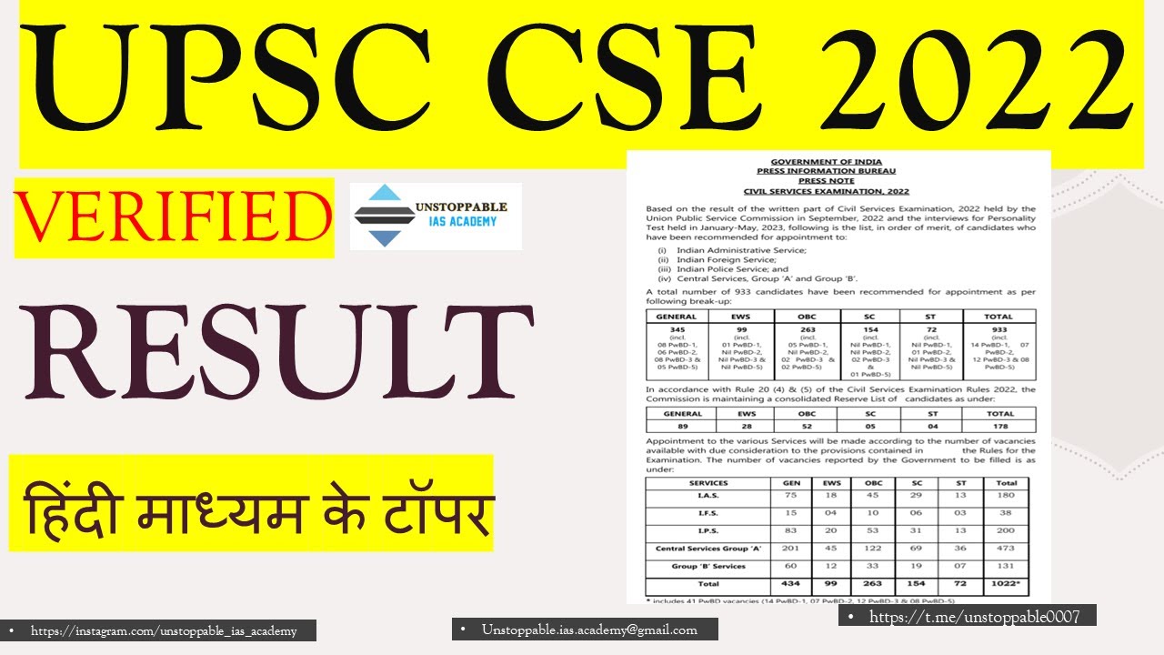 Air 01 ISHITA KISHORE || UPSC CSE FINAL RESULT 2022 || UPSC CSE 2022 ...